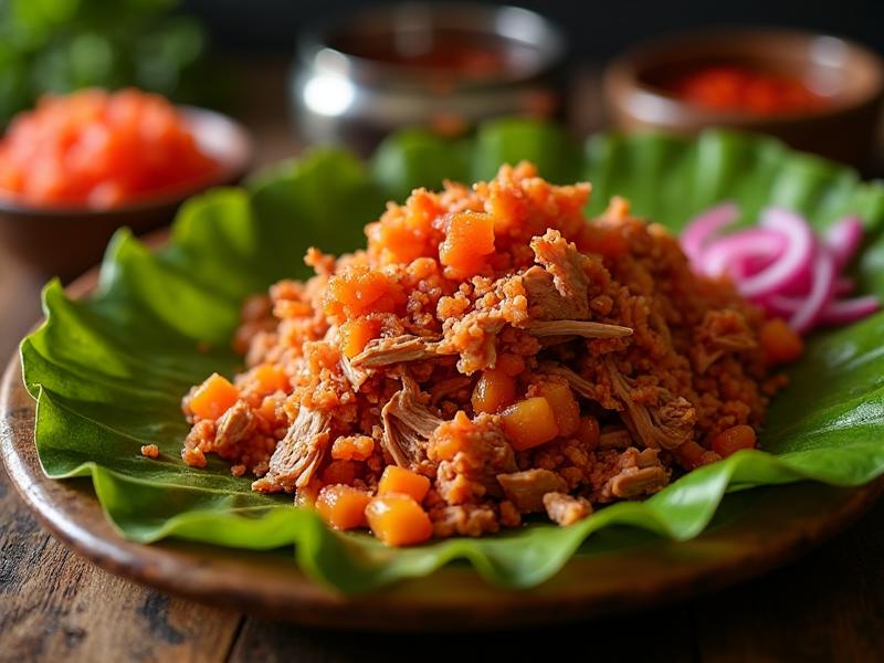 Yucatecan cochinita pibil with orange achiote seasoning